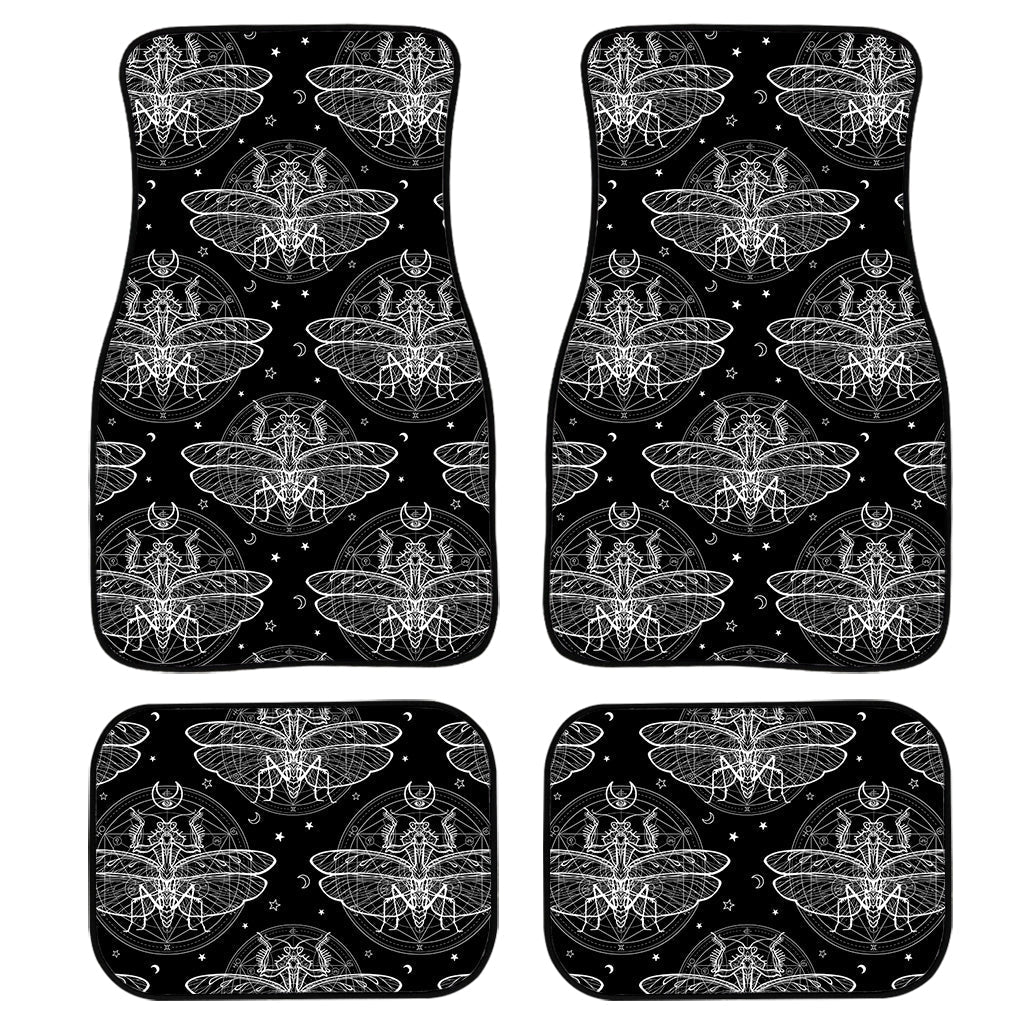 Mantis Spirit Animal Pattern Print Front And Back Car Floor Mats, Front Car Mat