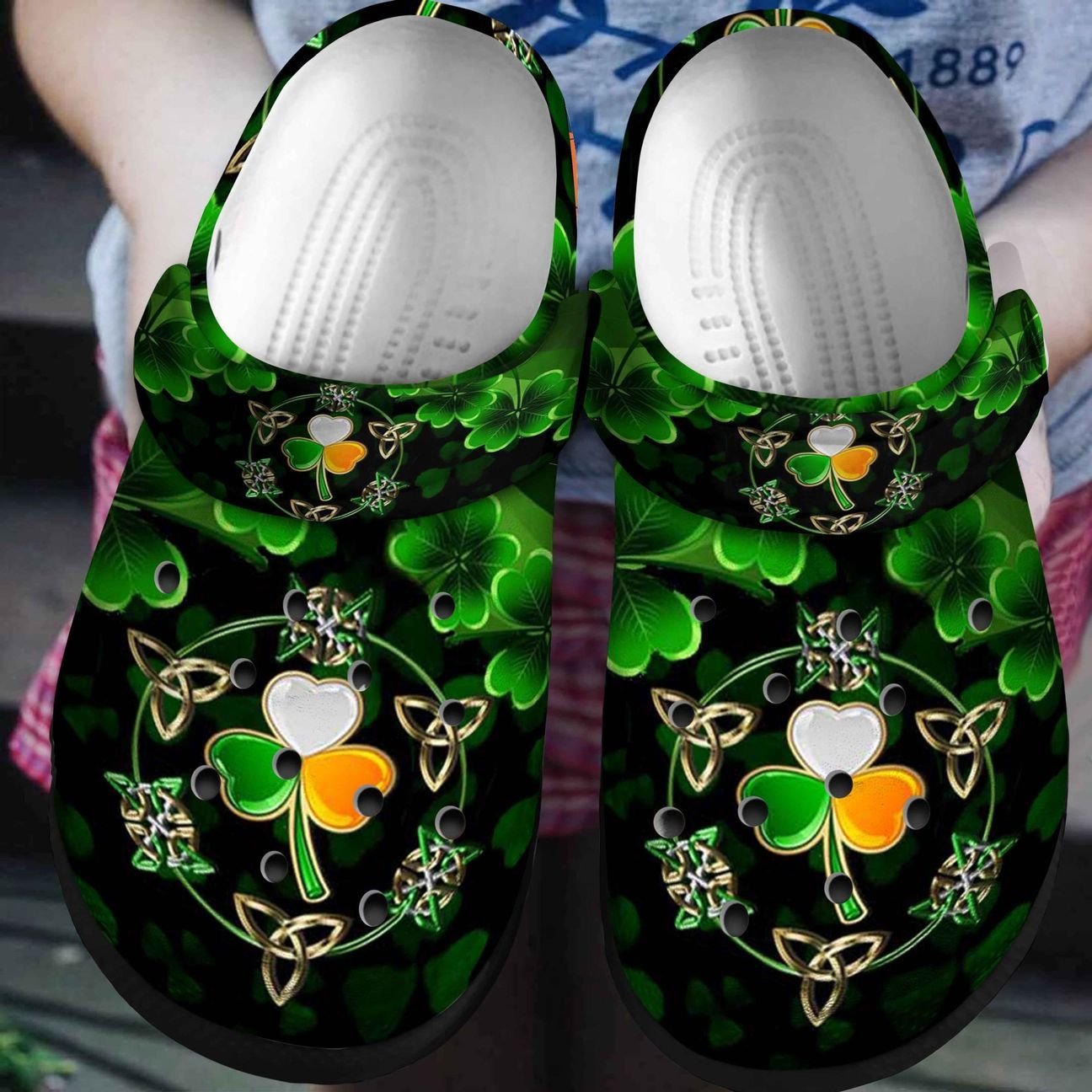 Irish Personalized Clog, Custom Name, Text, Color, Number Fashion Style For Women, Men, Kid, Print 3D Spiritual Life