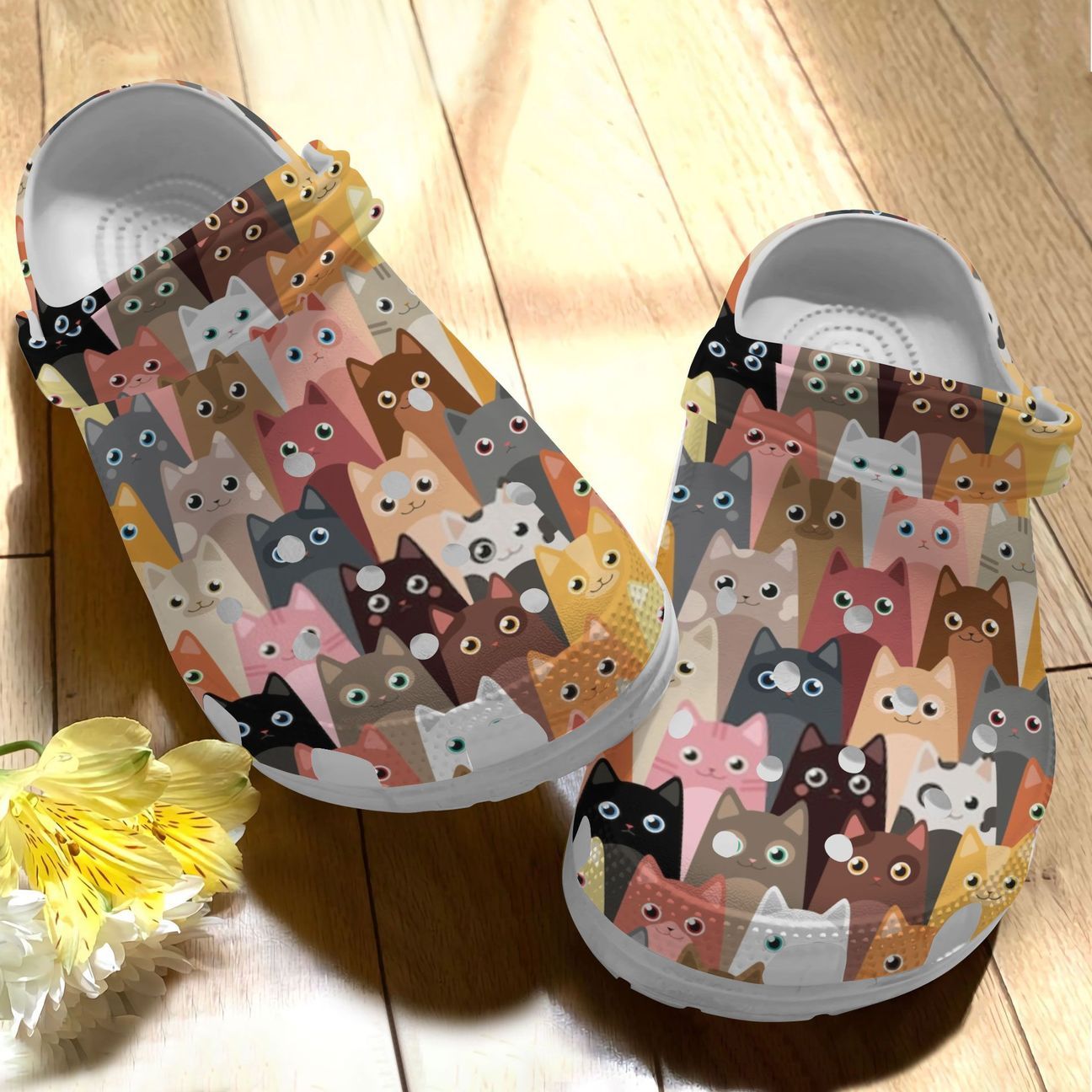 Cat Personalize Clog, Custom Name, Text, Fashion Style For Women, Men, Kid, Print 3D Cat Pattern Collection