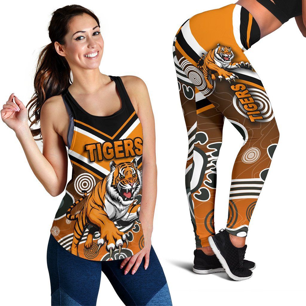 Combo Racerback Tank and Legging Wests Tigers Indigenous K8