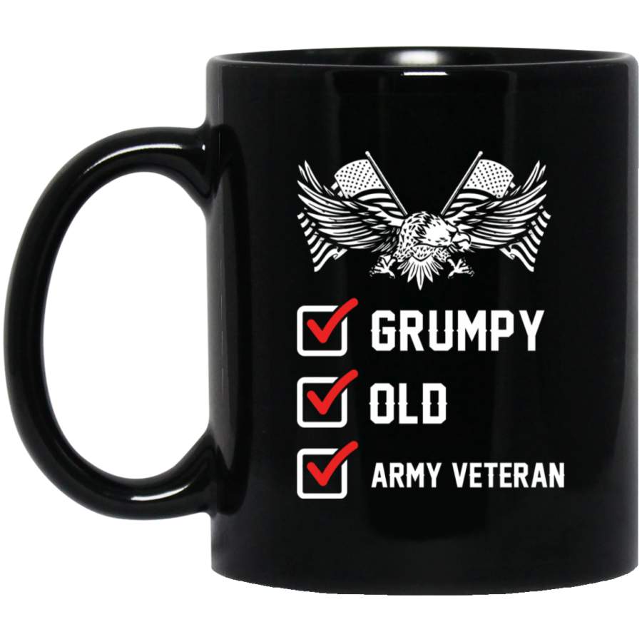 Grumpy Old Army Veteran Funy Shirt Proud Army Veteran Tee