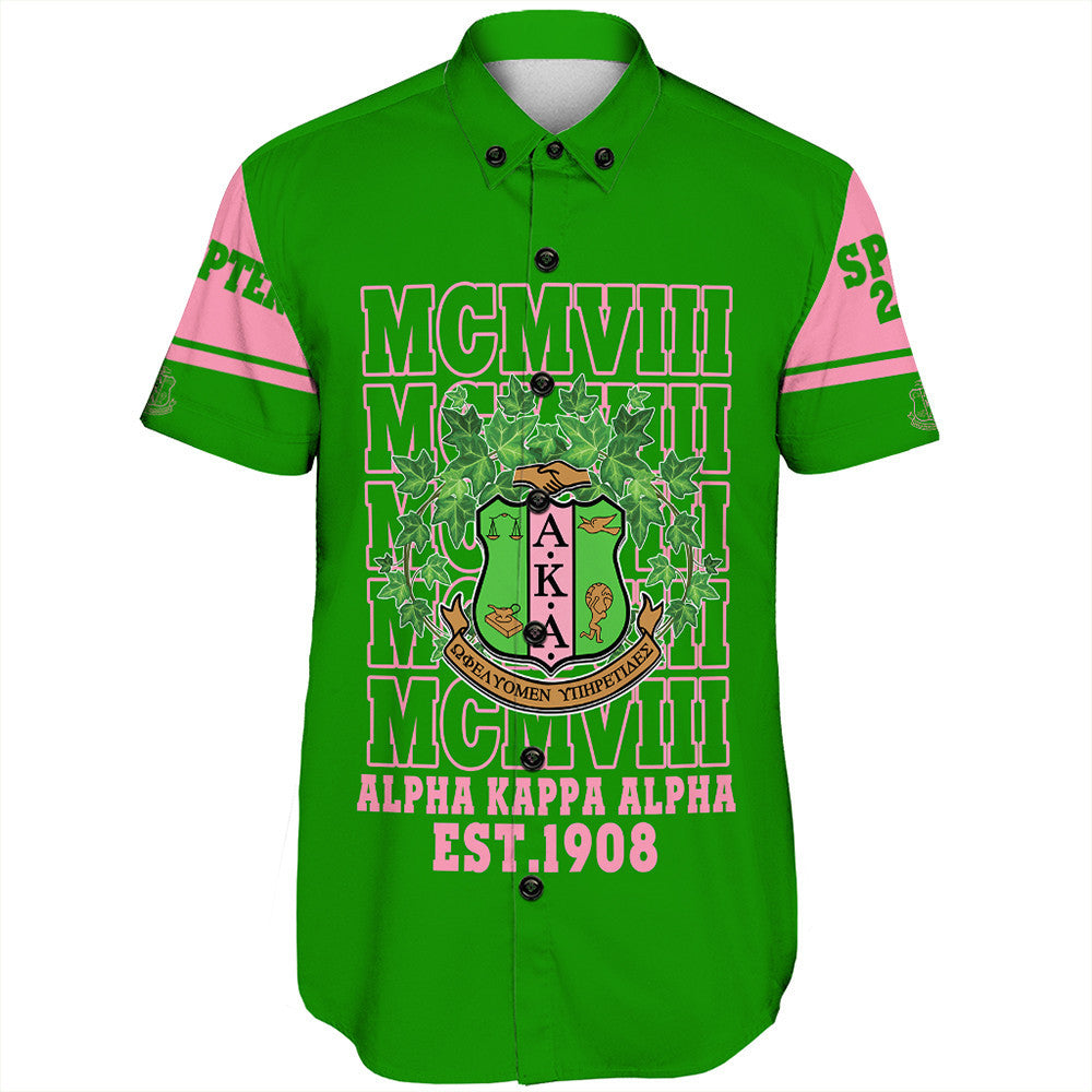 Wonder Print Shop Shirt – Personalized Alpha Kappa Alpha Mcm Style Short Sleeve Shirt