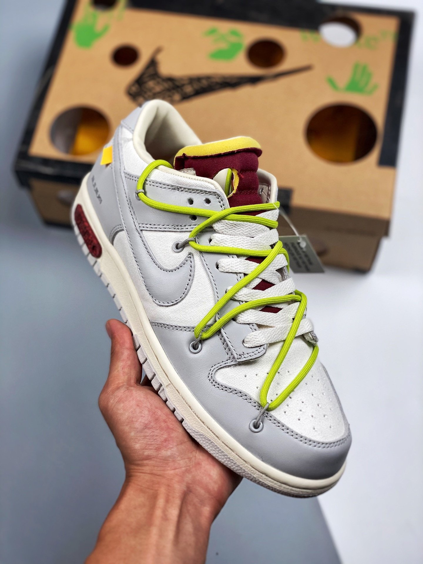 Off-White x Nike Dunk Low 08 of 50 Sail Grey 5338952