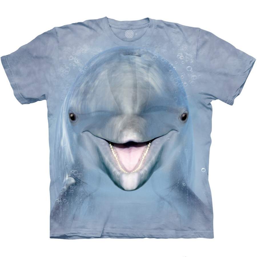 Dolphin Face – Adult Unisex T-Shirt