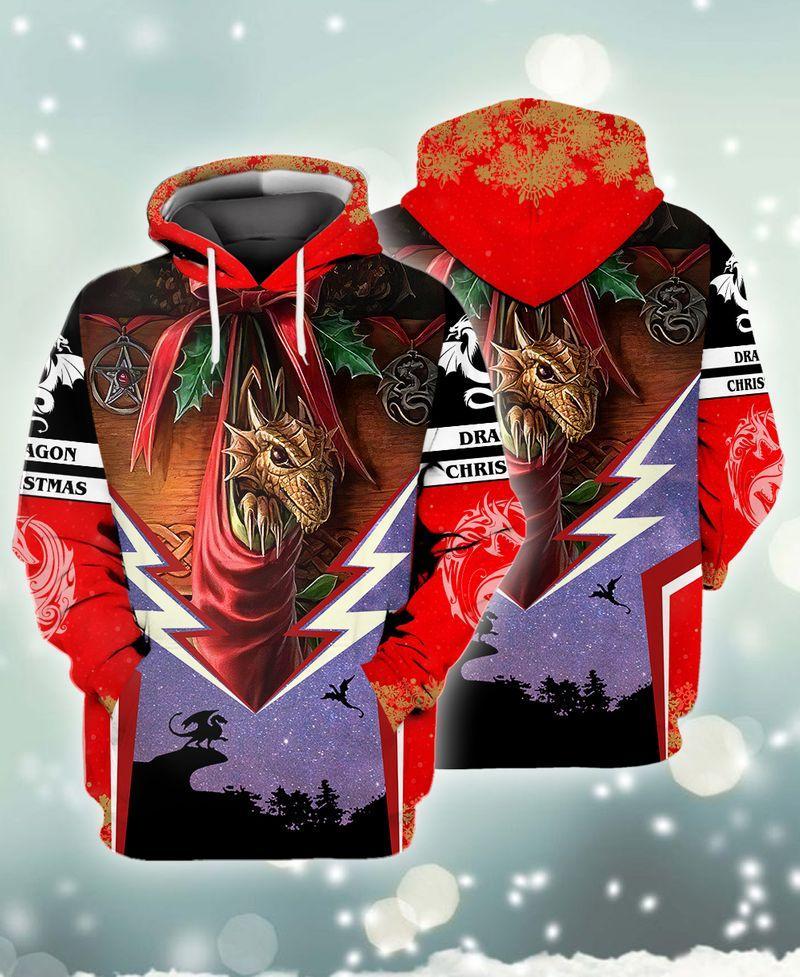 Dragon Gift 3D Shirt For Christmas Holiday 3D Hoodie