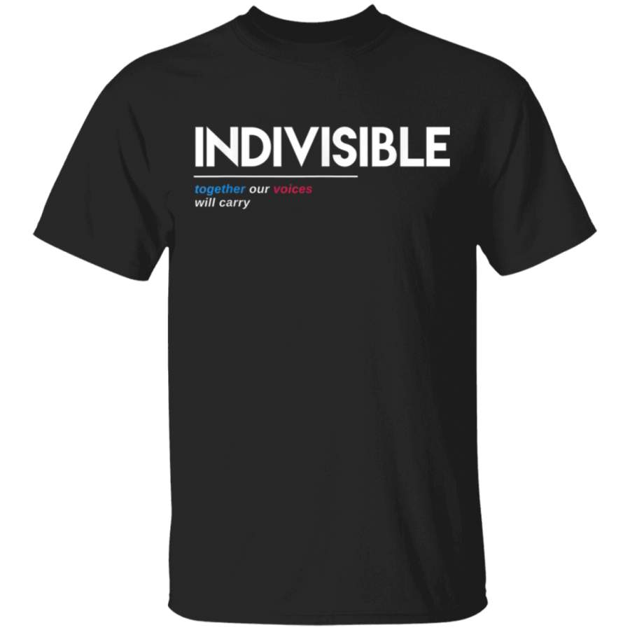 Indivisible TShirt Together Our Voices Will Carry