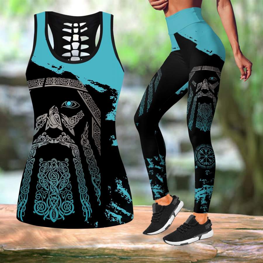 Viking Odin – Wotan Special Blue Combo Tank + Legging