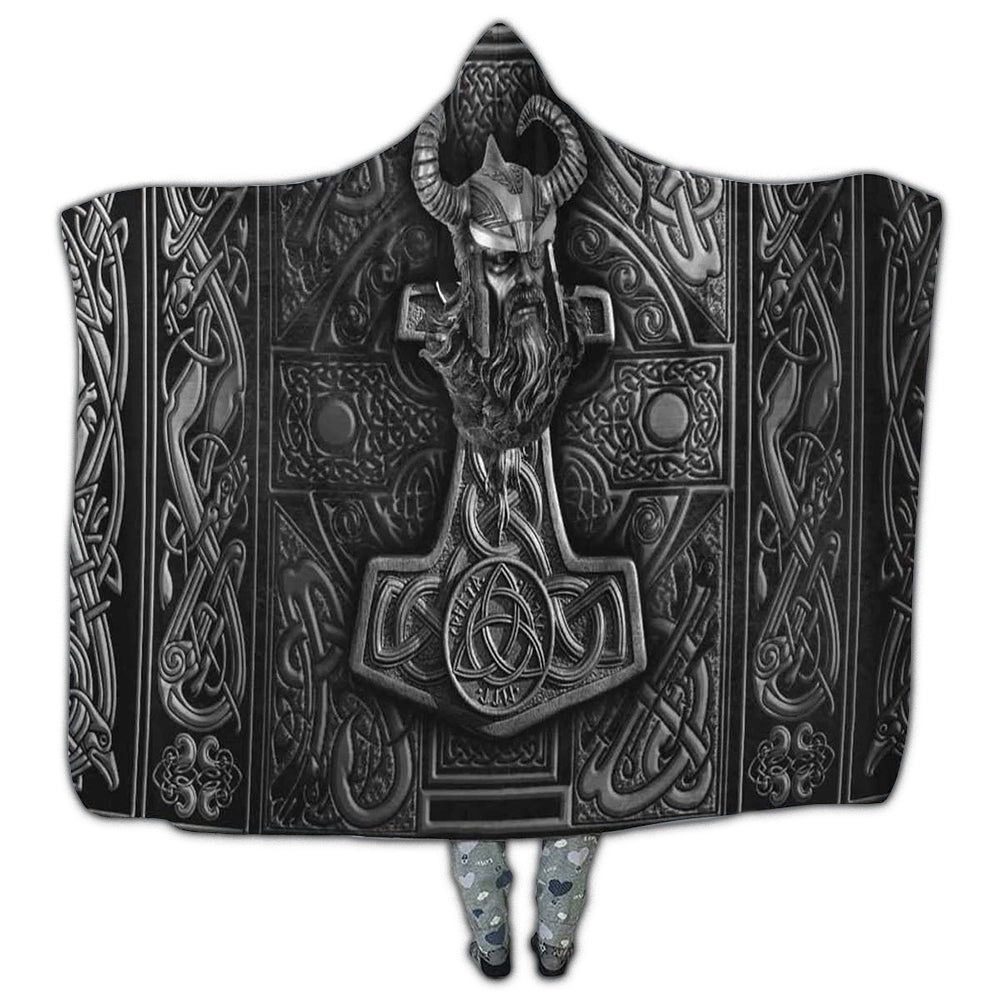 Viking Warrior Metal Dark – Hoodie Blanket  – Owl Ohh