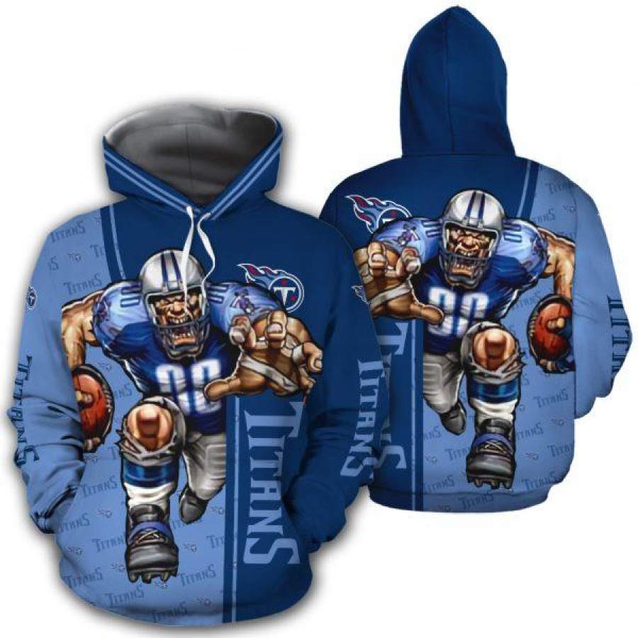 Tennessee Titans Men’s Hoodie Mascot 3D Ultra Cool