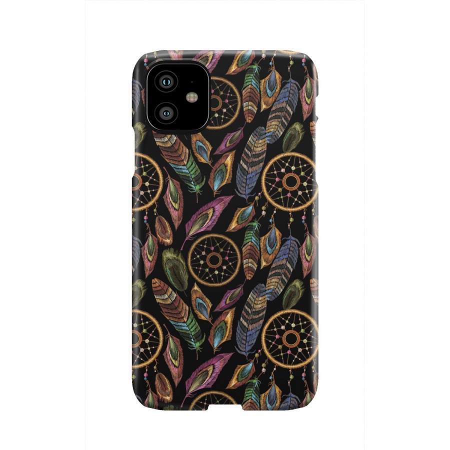 Boho Peacock Dream Catcher Feather Pattern Print Iphone & Android Phone Cases