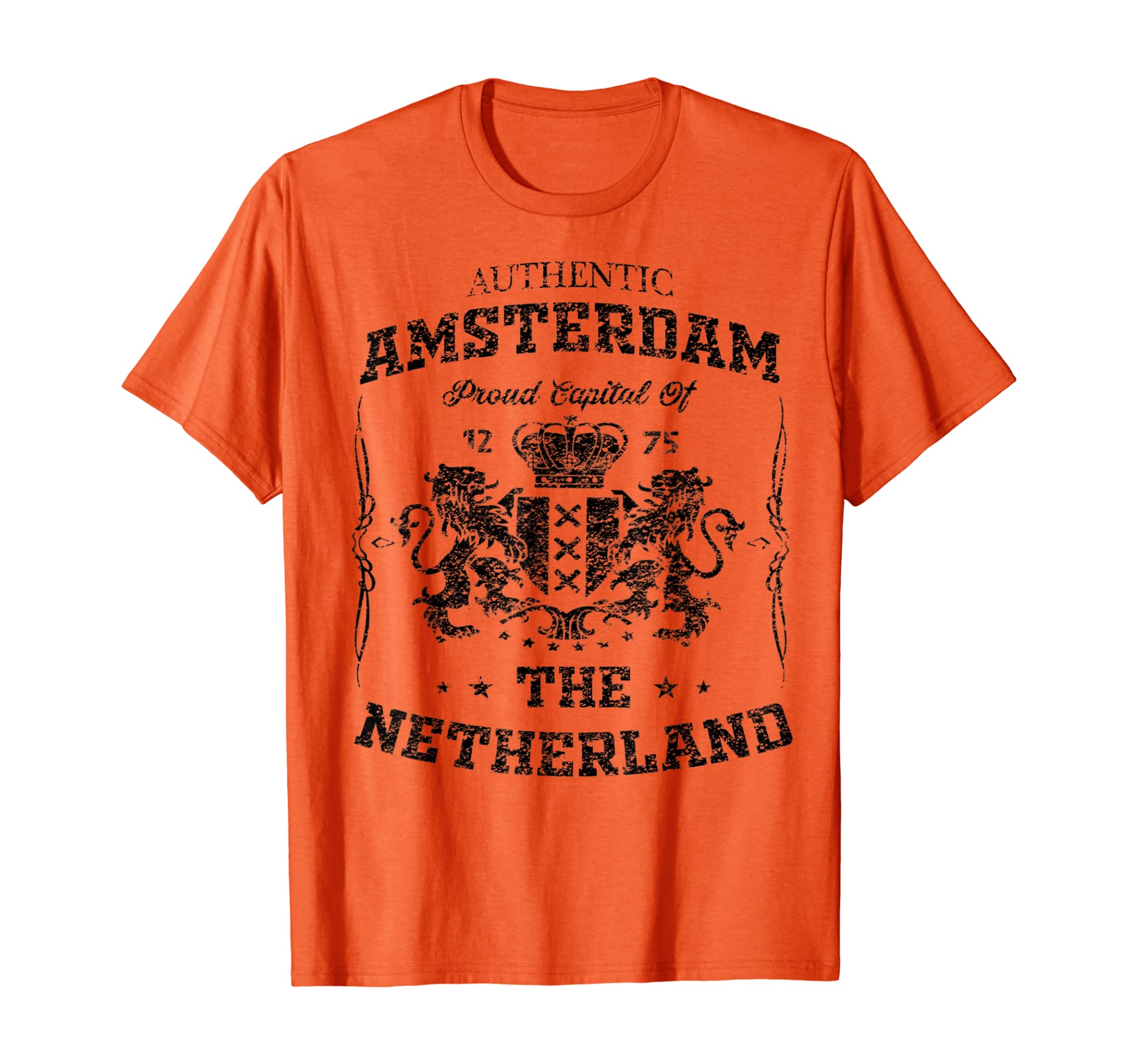 Amsterdam The Netherlands Holland Lion Dutch Souvenir T-Shirt