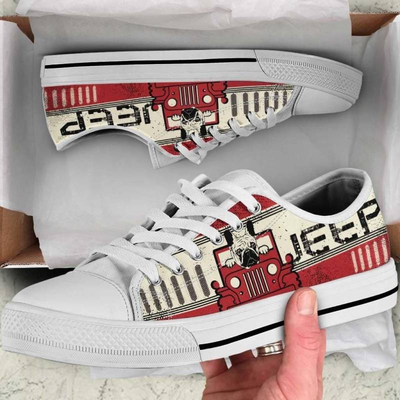 Jeep French Bulldog Low Top Shoes L0810 #270