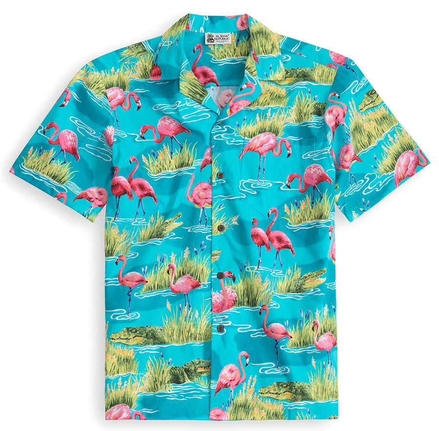 Flamingo Tropics Multicolor Best Design Hawaii Shirt Ha33701