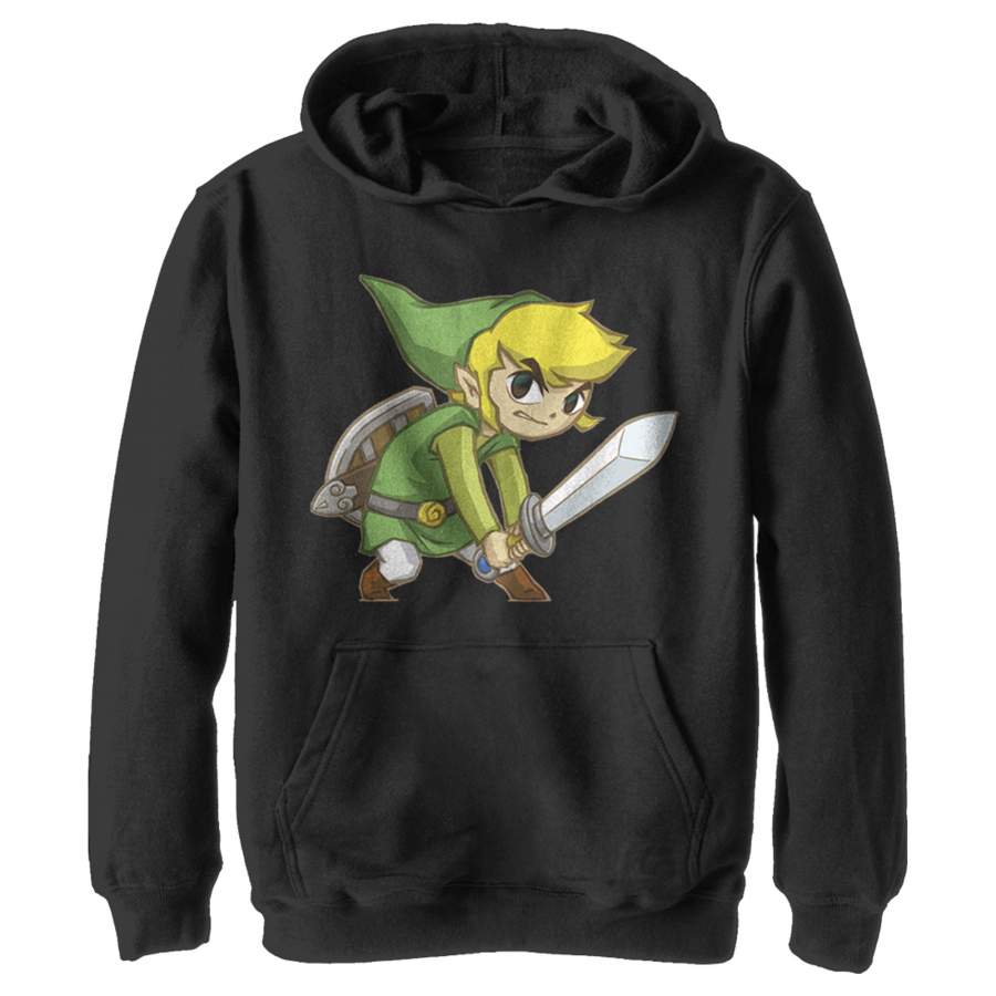 Nintendo Boy’s Legend of Zelda Spirit Tracks Link  Lightweight Hoodie