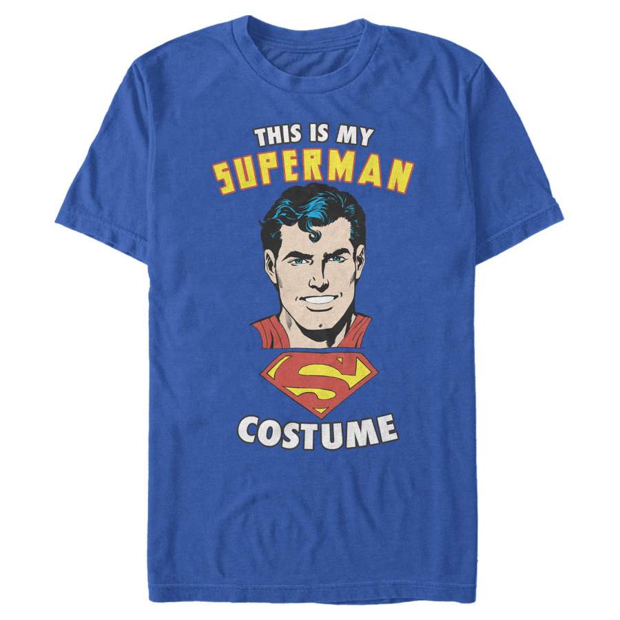 Superman Men’s This is My Hero Costume  T Shirt