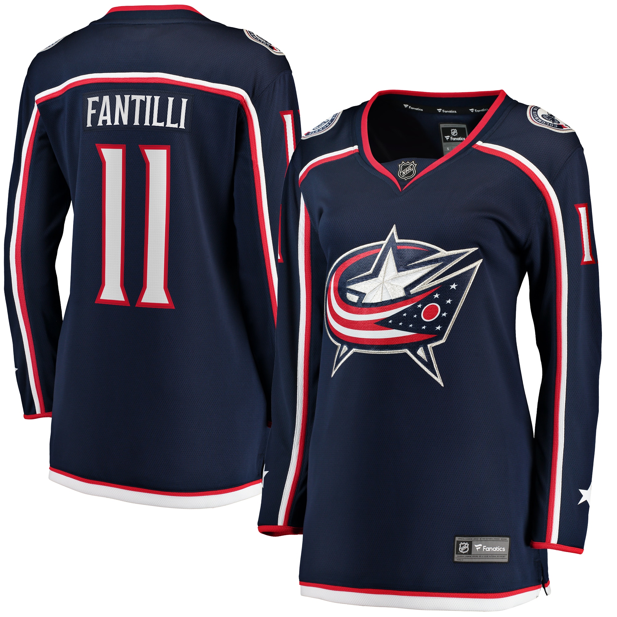 Adam Fantilli Columbus Blue Jackets Branded Women's Home Breakaway Player Jersey – Navy