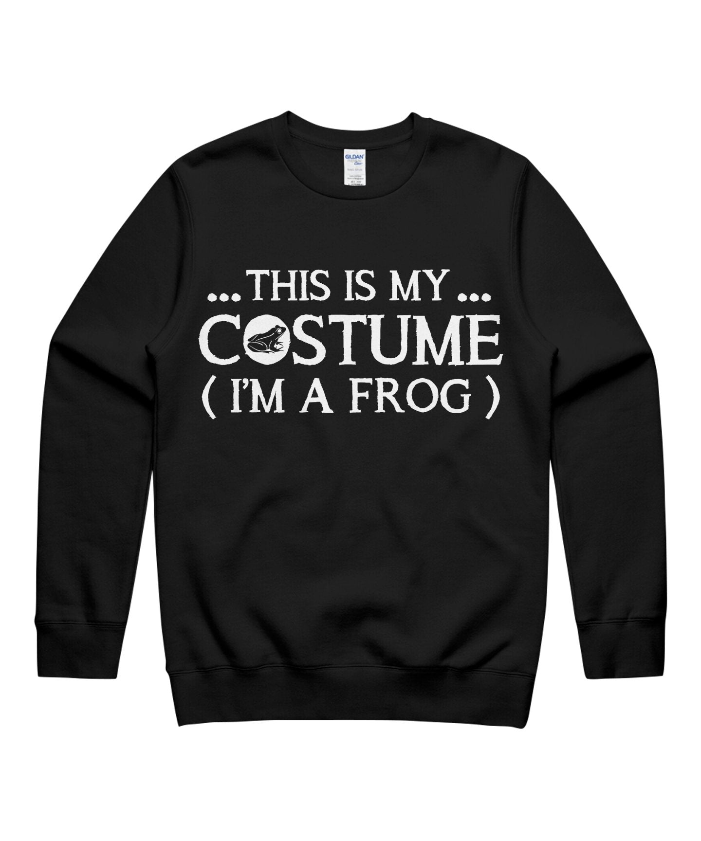 This Is My Costume I’M A Frog Lazy Easy Halloween Funny Animal Lover Unisex Crewneck Sweatshirt