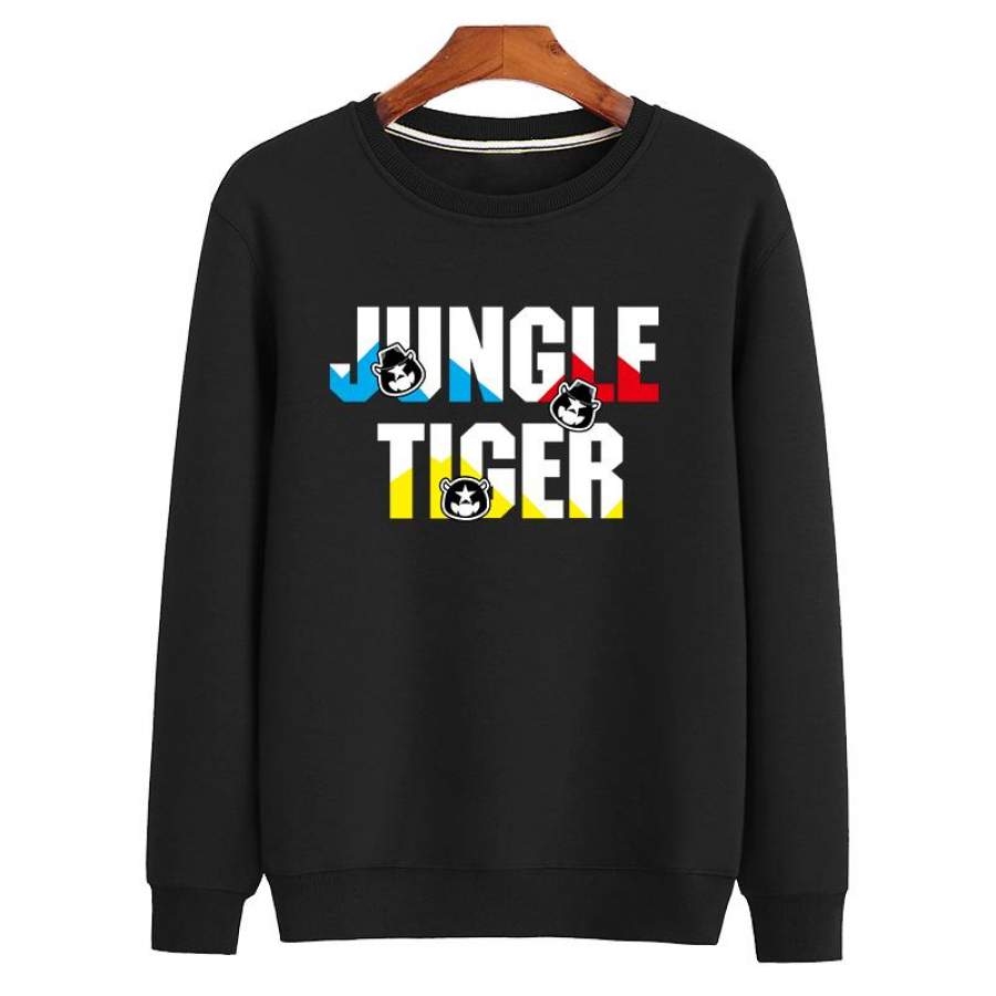 Fashion Jungle Tiger Cotton Sweatshirt Pop Jungle Tiger Sweatshirt for Adult