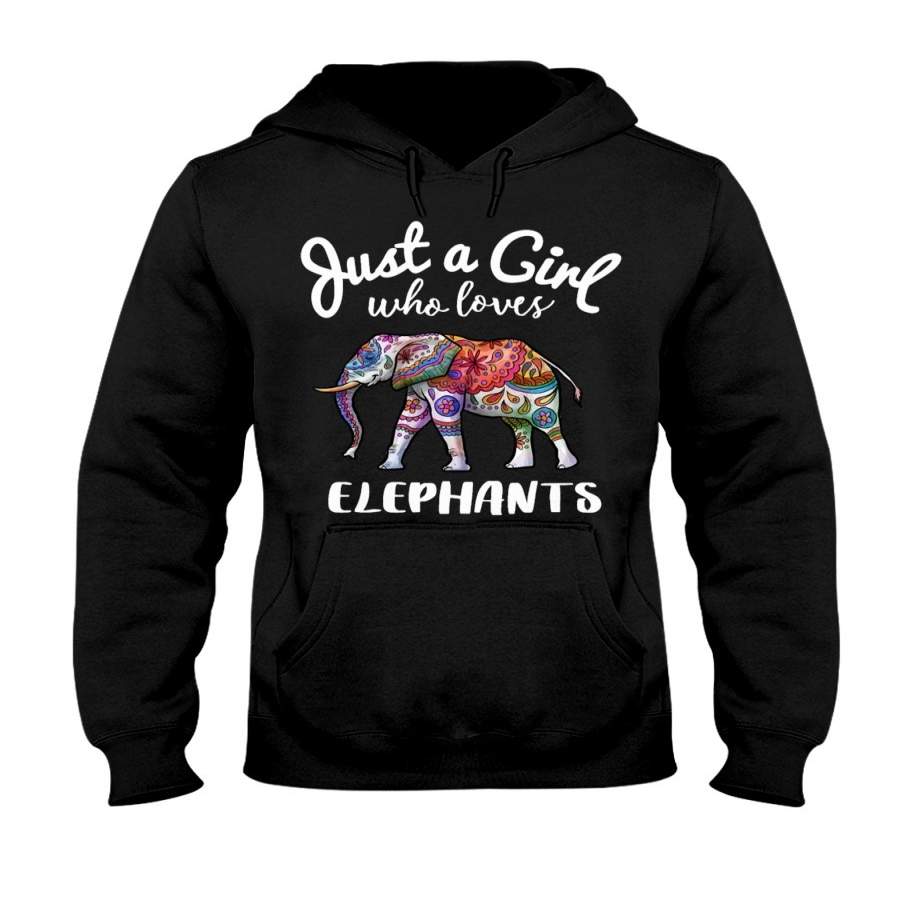 Just A Girl Who Loves Elephant 2020 Trending Hoodie