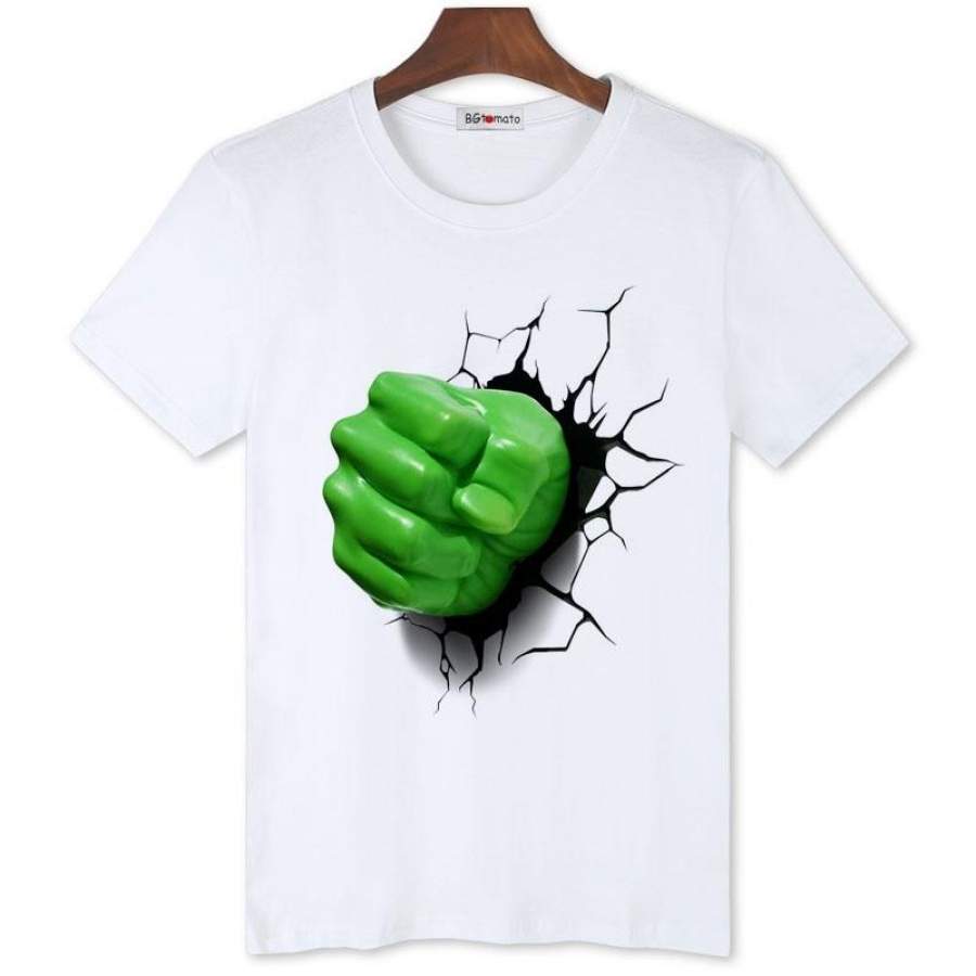 Super Hero Hulk T Shirt Men New Arrival  Super FASHION Big Men’s Shirt Brand Good Quality Comfortable Modal Tops