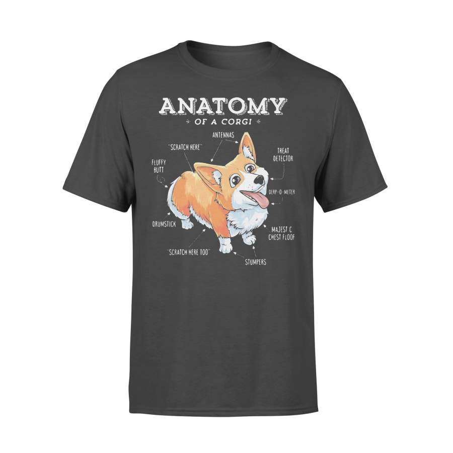 Official Anatomy Of A Corgi T-shirt