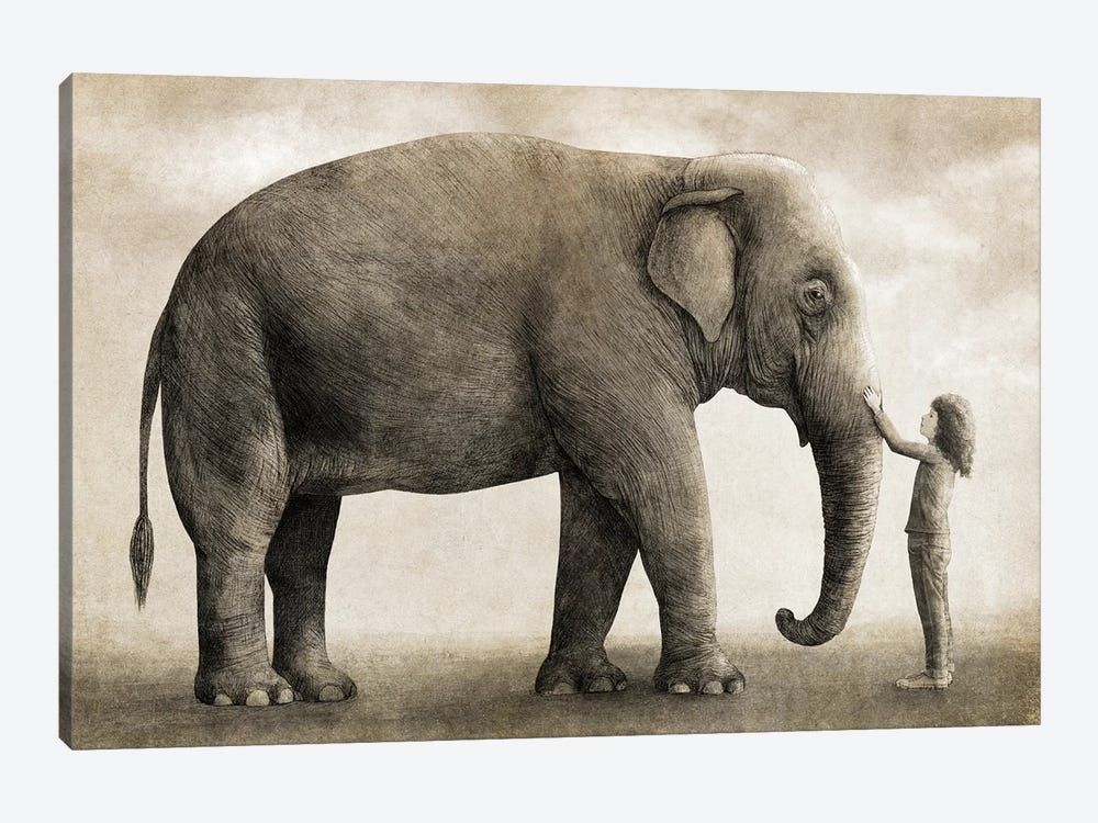 One Amazing Elephant Canvas Poster 8″x12″ 12×18″ 18″x26″ 24″x36″ 30″x45″