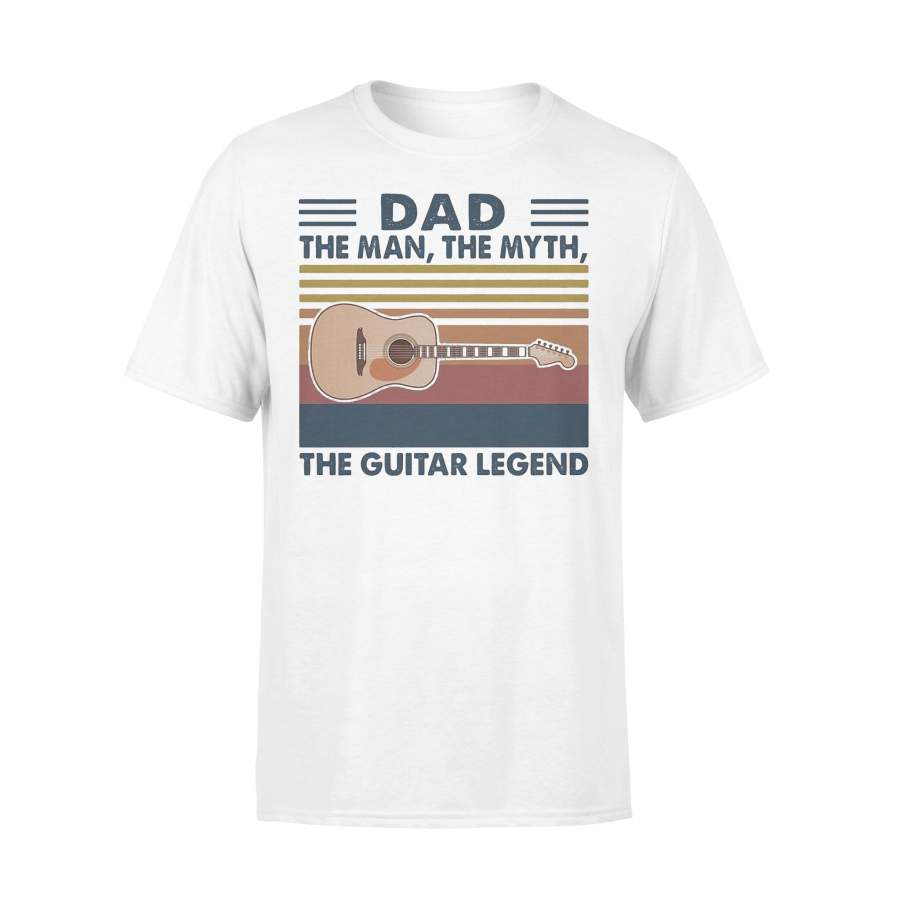 Dad The Man The Myth The Guitar Legend Vintage Version T-shirt