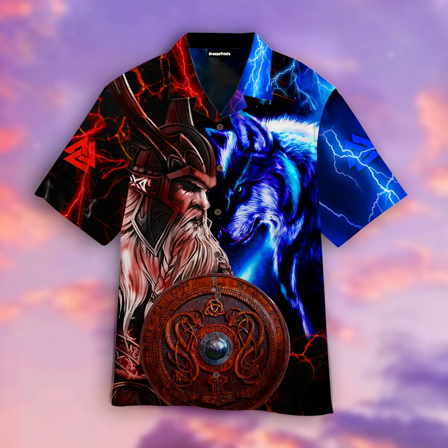 Viking Odin And Wolf Hawaii Shirt For Men Women Adult Ha36509