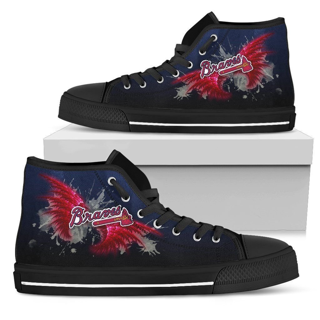 Angle Wings Atlanta Braves High Top Shoes Design By TeeCowBoy Fashion