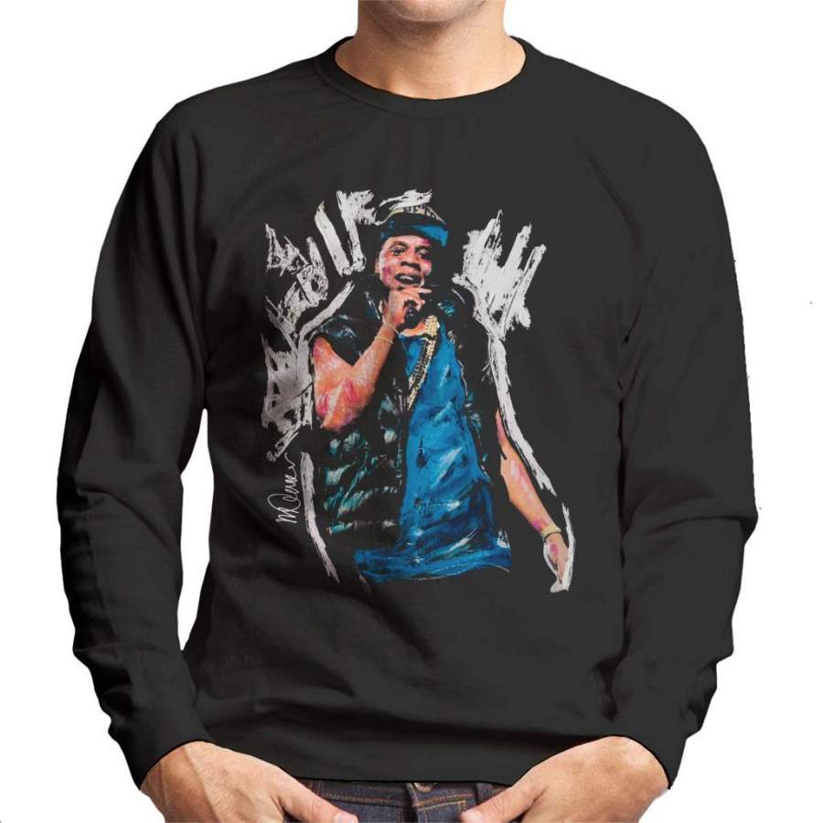 Sidney Maurer Original Portrait Of Jay Z Gilet Men’s Sweatshirt