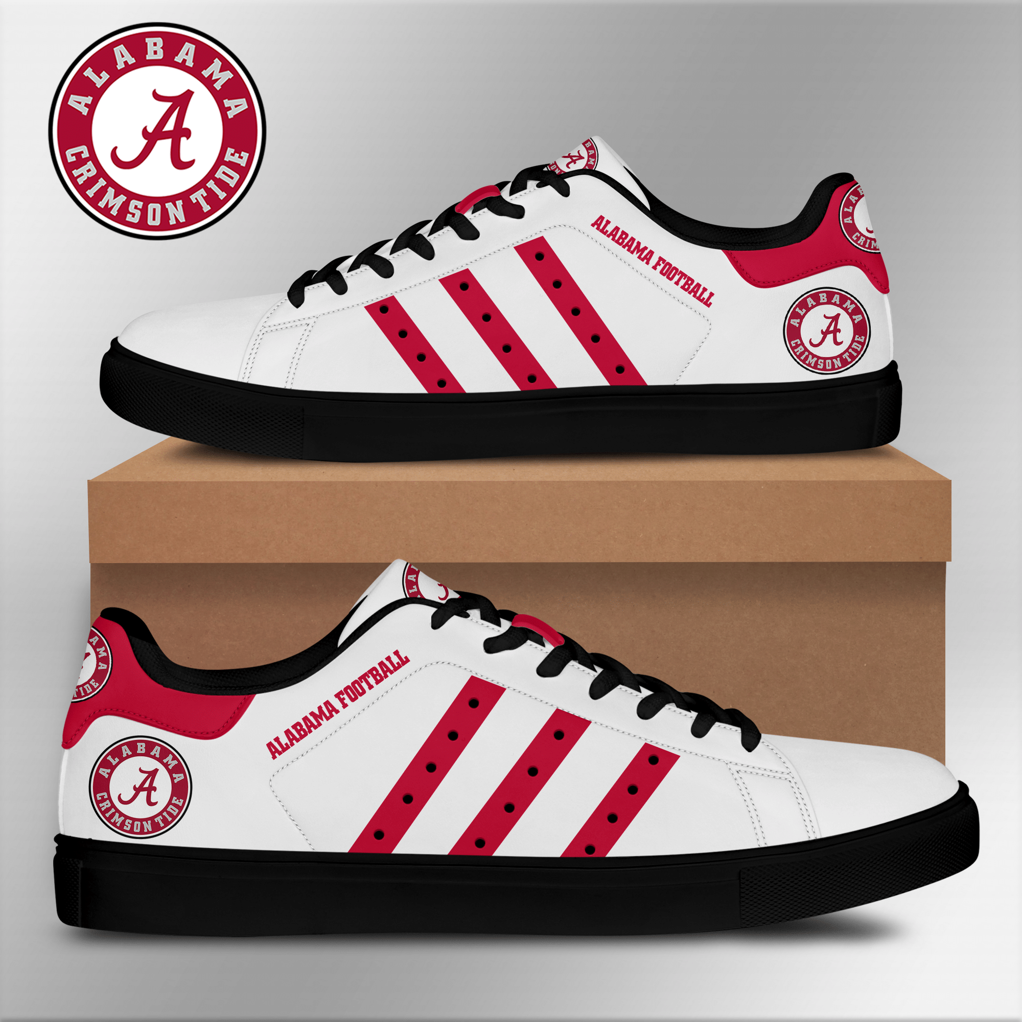 Alabama Crimson Tide Low Top Shoes V9