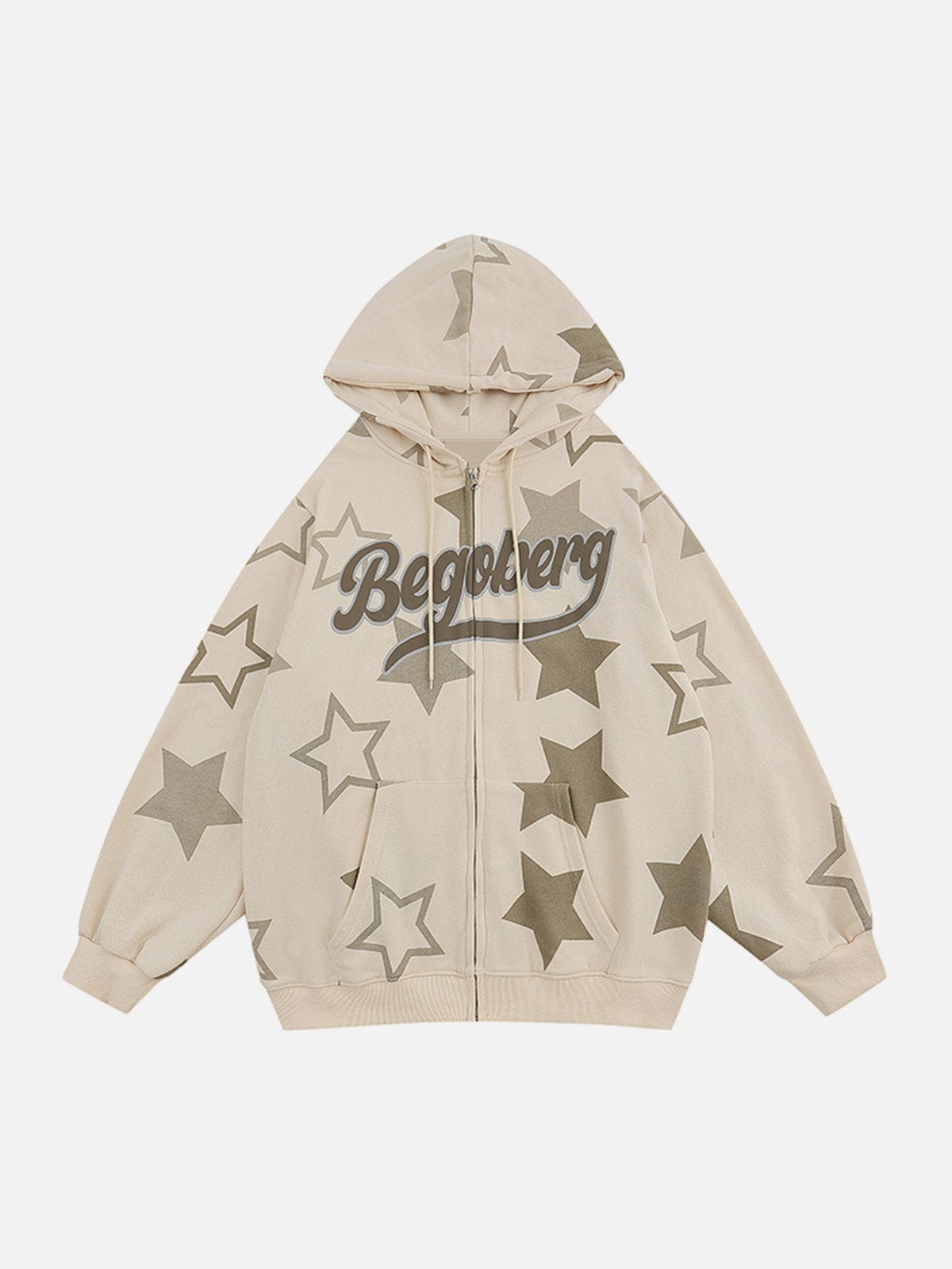 Talishko™ – Star Print Zipper Hoodie