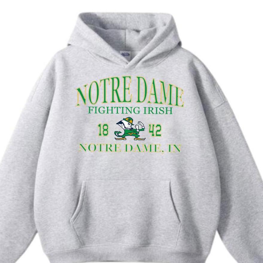 Vintage NCAA Notre Dame Fighting Irish Sports Team Shirt – Sweatshirt – Hoodie, Graphic NCAA Sport Team, Gift for Fan Football, Shirt For Men And Women