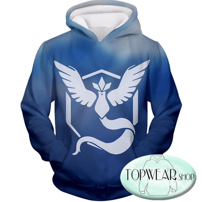 Pokemon Hoodies – Pokemon Articuno Symbol 3D Hoodie