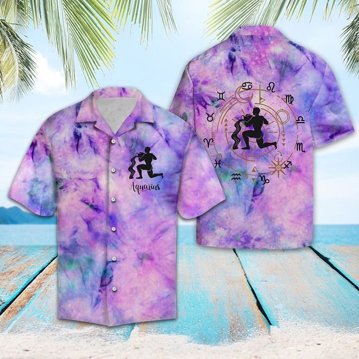 Aquarius Lover Hawaiian Shirt Summer Button Up For Men, Women, Couple