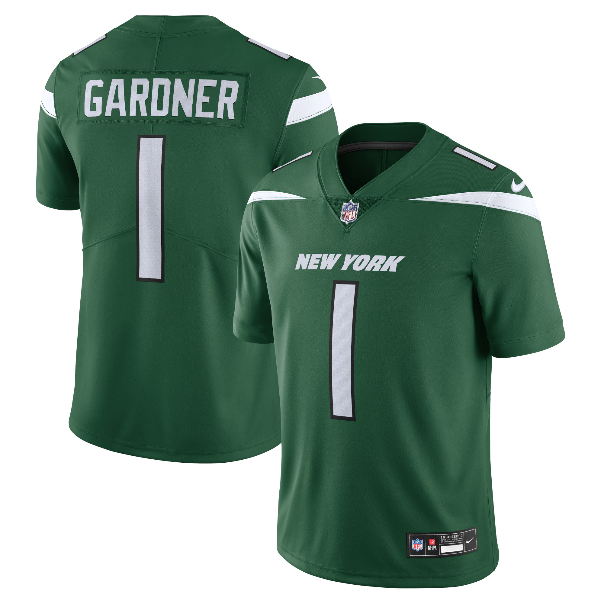 Men’s New York Jets Ahmad Sauce Gardner Gotham Green Vapor Untouchable Limited Jersey