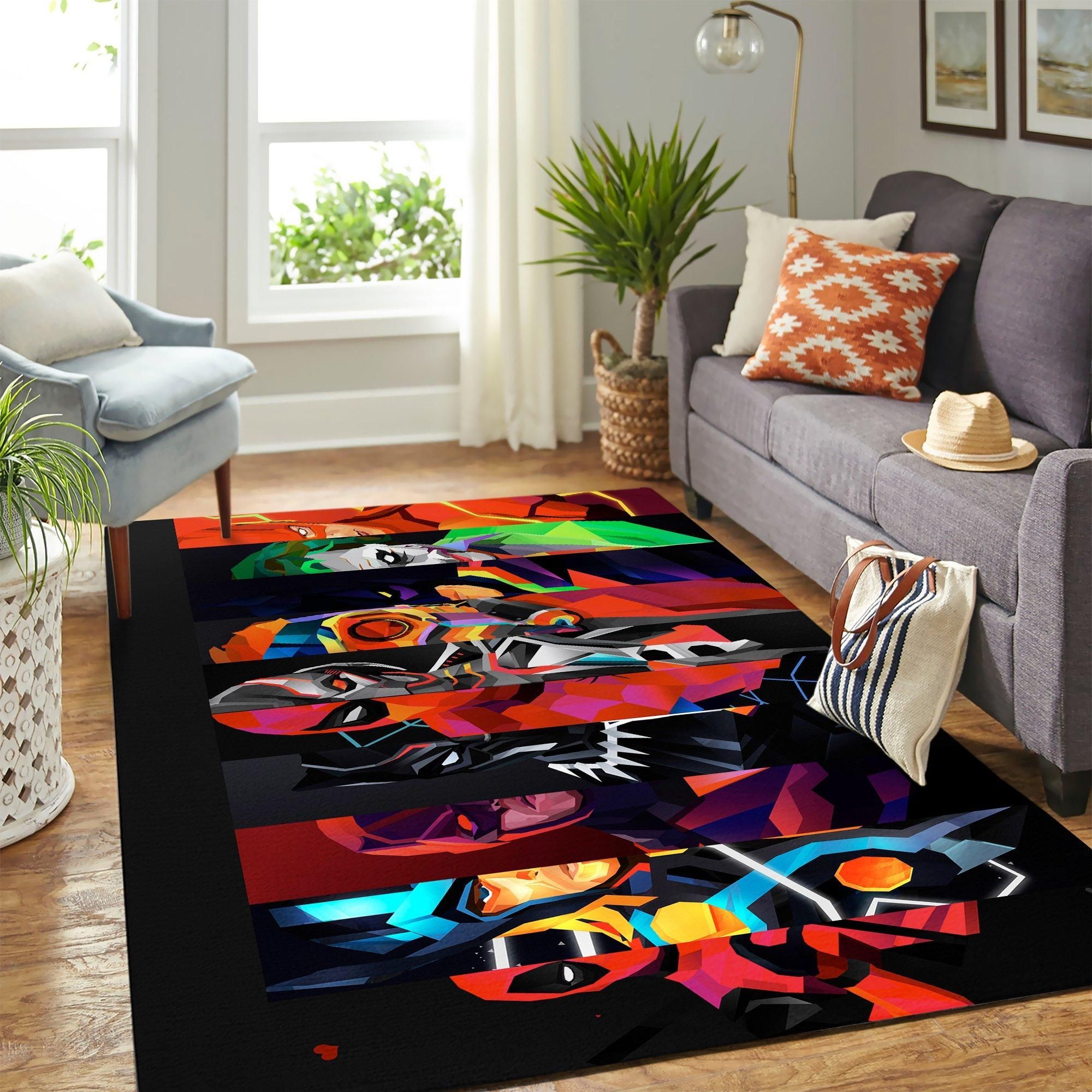 Super Heroes Area Rug Geeky Carpet – Home Decor – Bedroom Living Room Décor