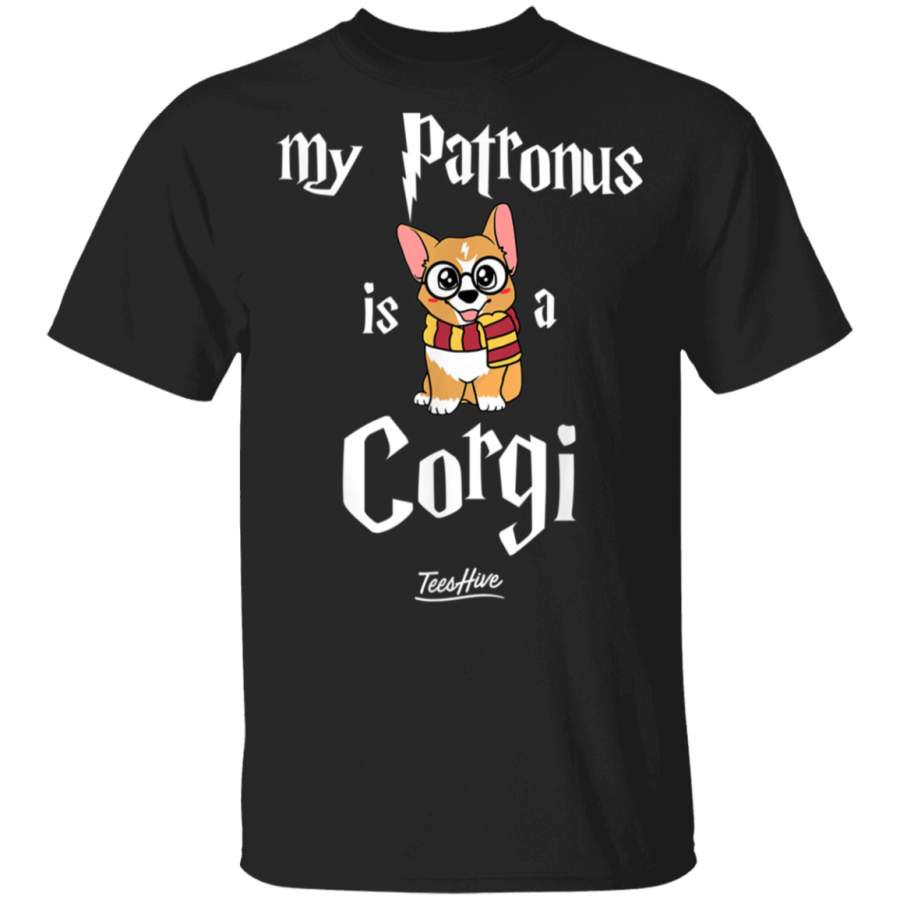 My Patronus Is A Corgi Funny Corgi Novelty Cute Corgi Themed TShirt