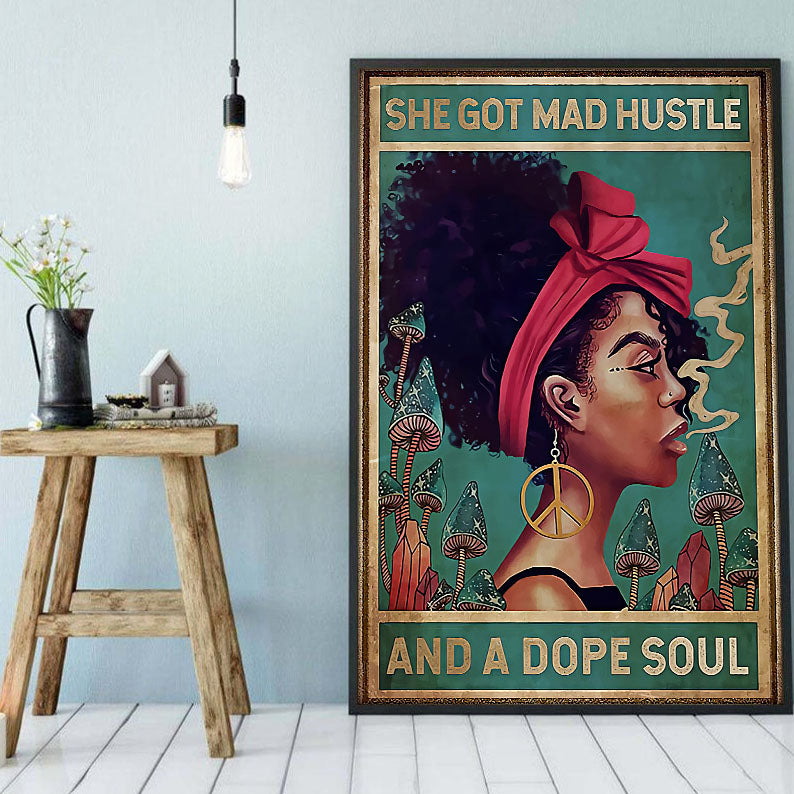 South Africa Custom Canvas Prints Graphic Black Pride Poster Print Black Girl Afro Man Pretty Bedroom Wall Art