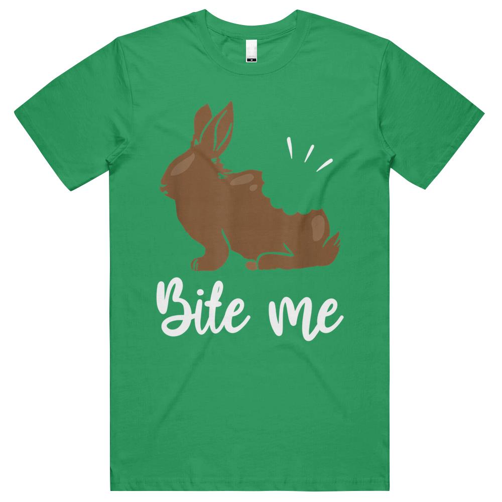 Bite Me Bunny Rabbit Chocolate Funny Easter T Shirts