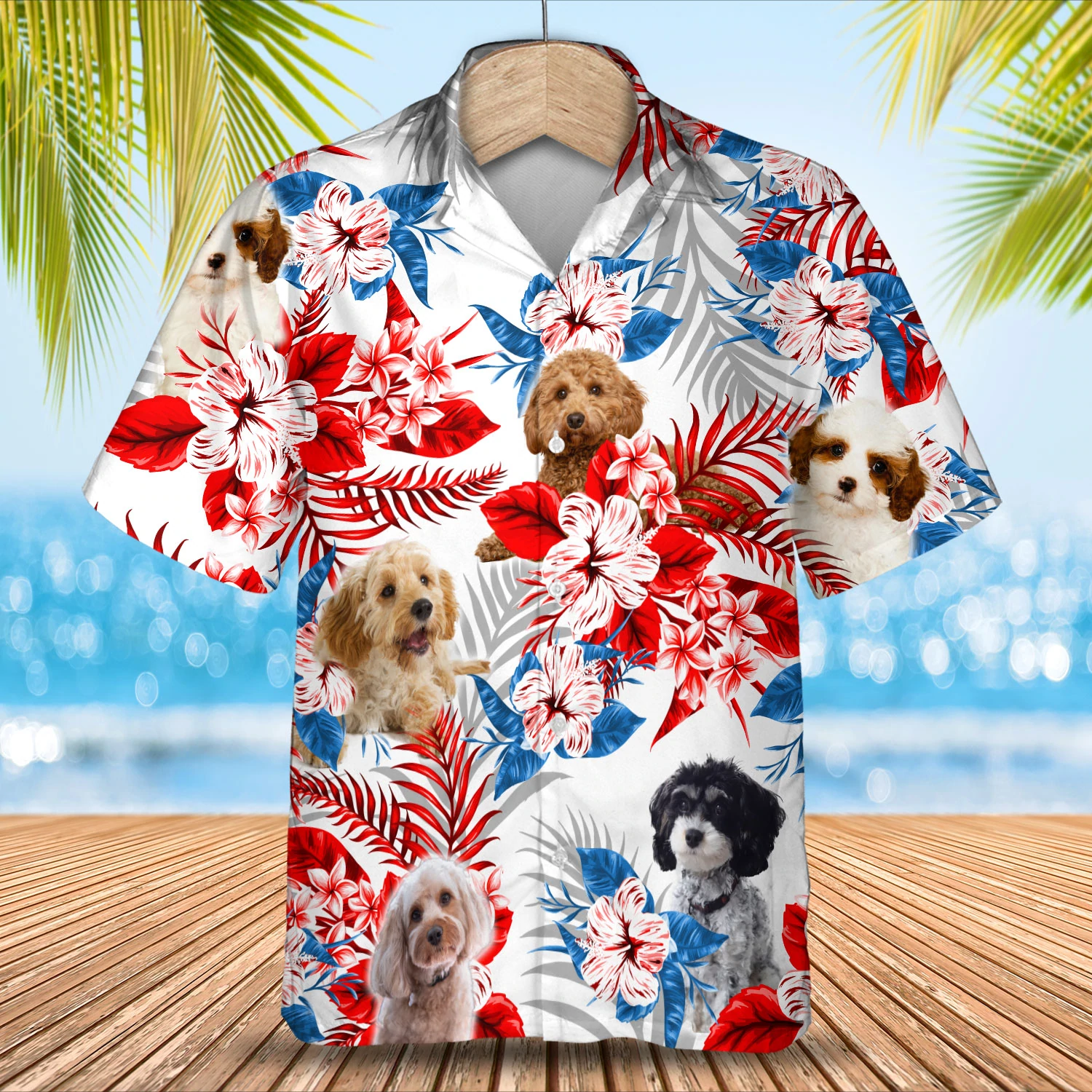 Cavapoo Hawaii Summer Aloha Men Hawaii Women Hawaii Shirt Ha4216