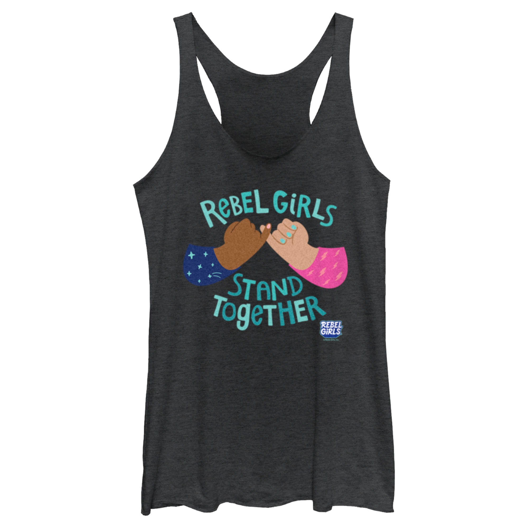 Women’S Rebel Girls Stand Together Logo Racerback Tank Top