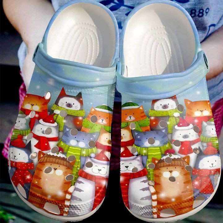 Cat Christmas Cats Classic Clogs Shoes