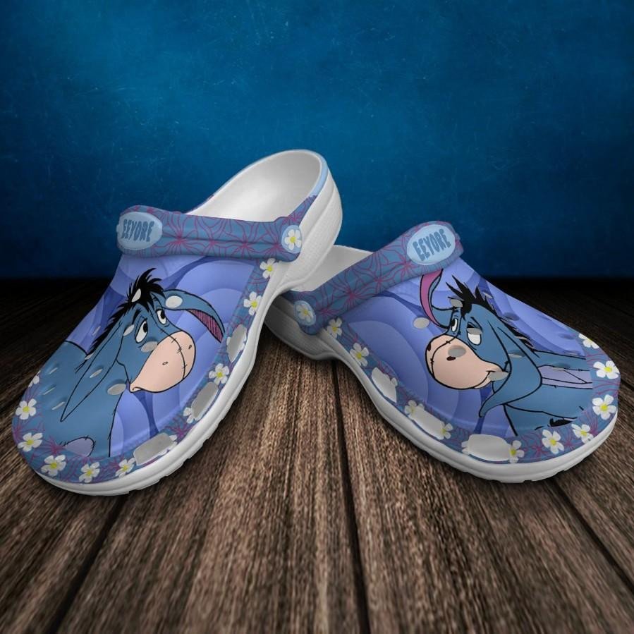 Eeyore Cartoon Winnie The Pooh 3 For Men And Women Rubber Crocs Crocband Clogs, Comfy Footwear