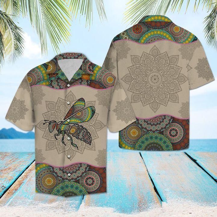 Bee Mandala Hawaii Shirt Ha75544