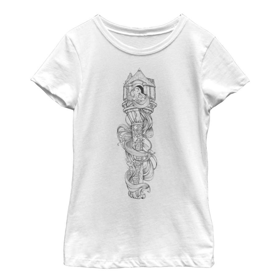 Tangled Girl’s Hair Tower  T Shirt