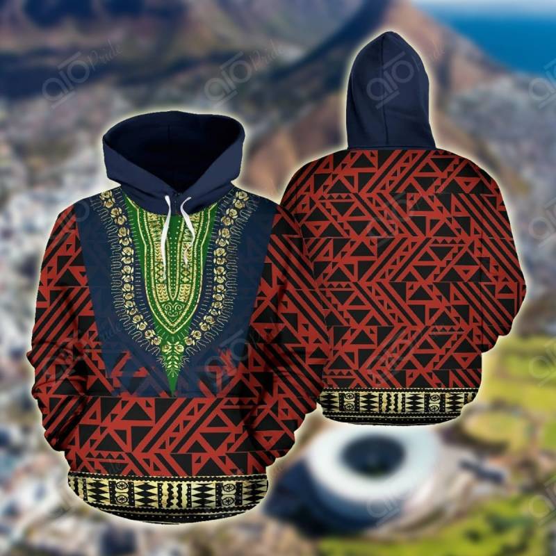 South Africa Style With Dashiki Pattern All Over Print Hoodies