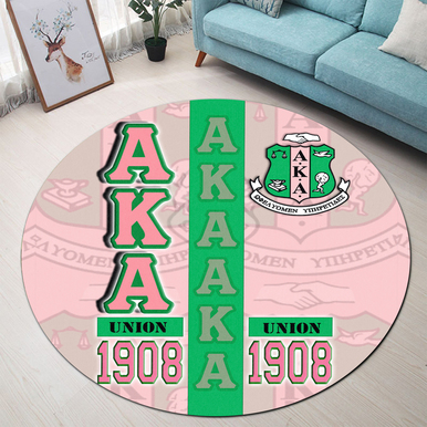 Alpha Kappa Alpha Round Rug – Sorority Pride Style Round Rug