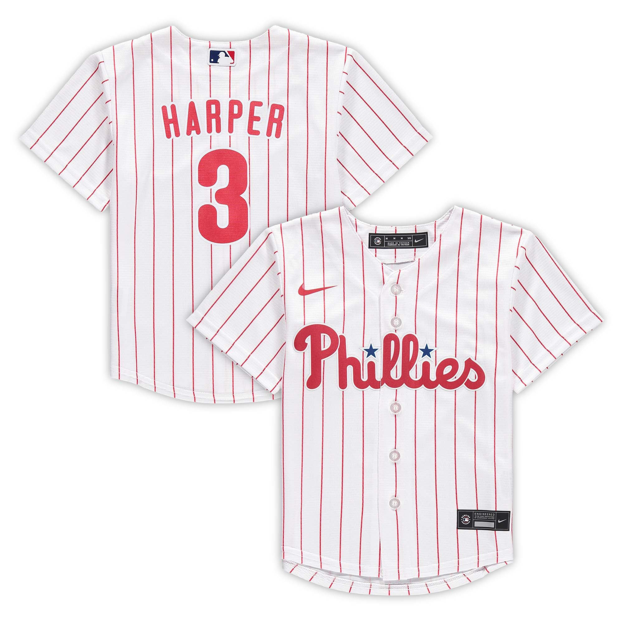 Bryce Harper Philadelphia Phillies Preschool Home Replica Player Jersey – White MLB