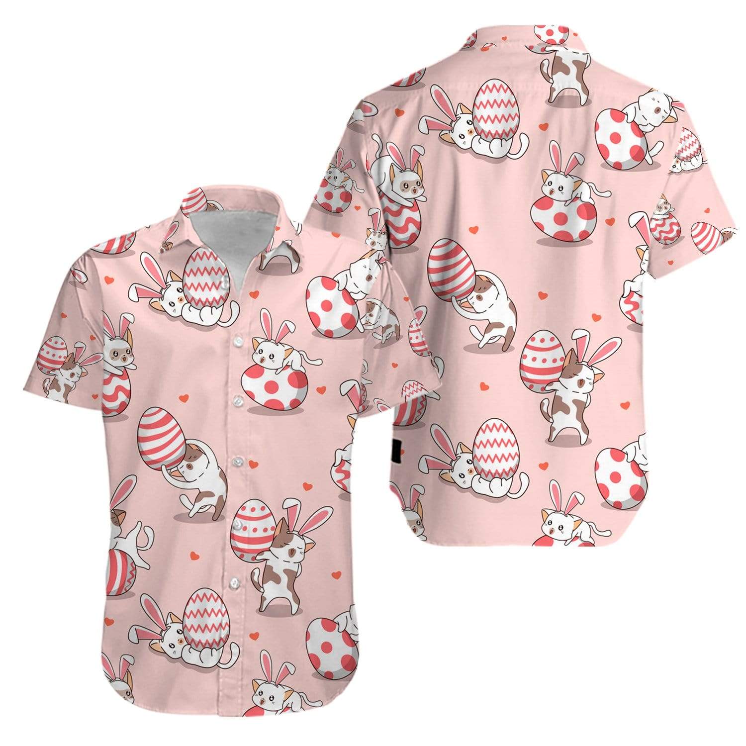 Cat lover, Cat mom Happy Easter Day Bunny Egg so cute Hawaiian Aloha Shirts #V